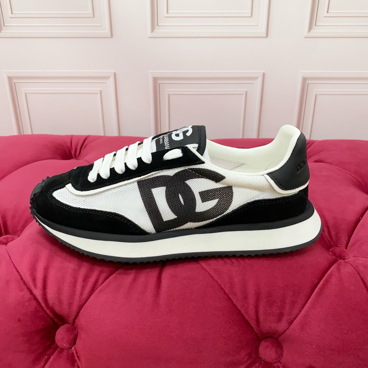 Bagsaaa D&G Mixed-material DG CUSHION sneakers black