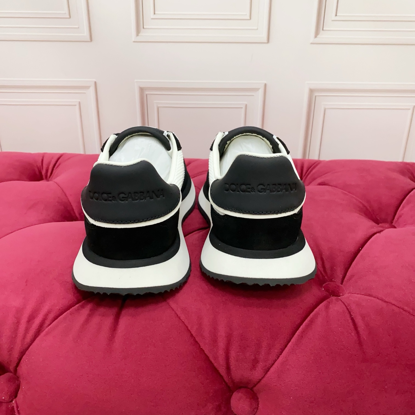 Bagsaaa D&G Mixed-material DG CUSHION sneakers black
