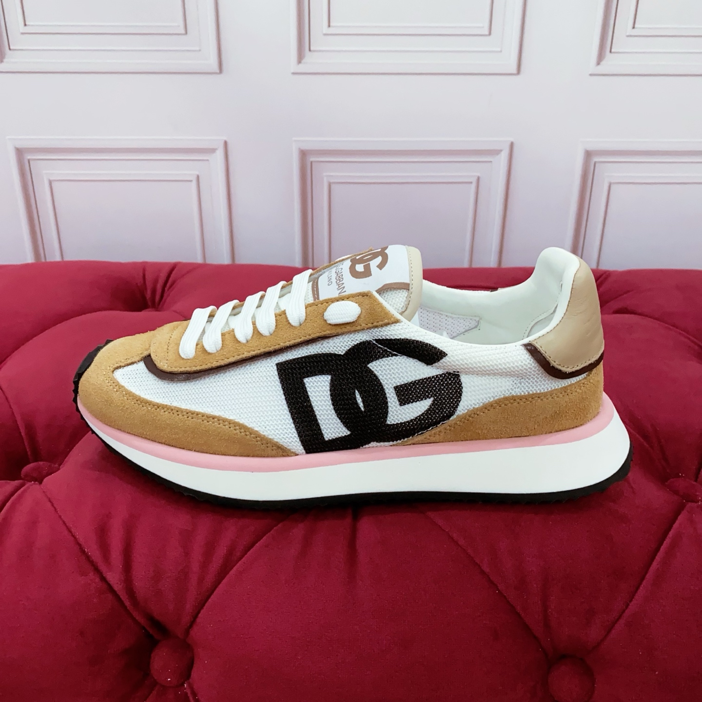 Bagsaaa D&G Mixed-material DG CUSHION sneakers multicolor