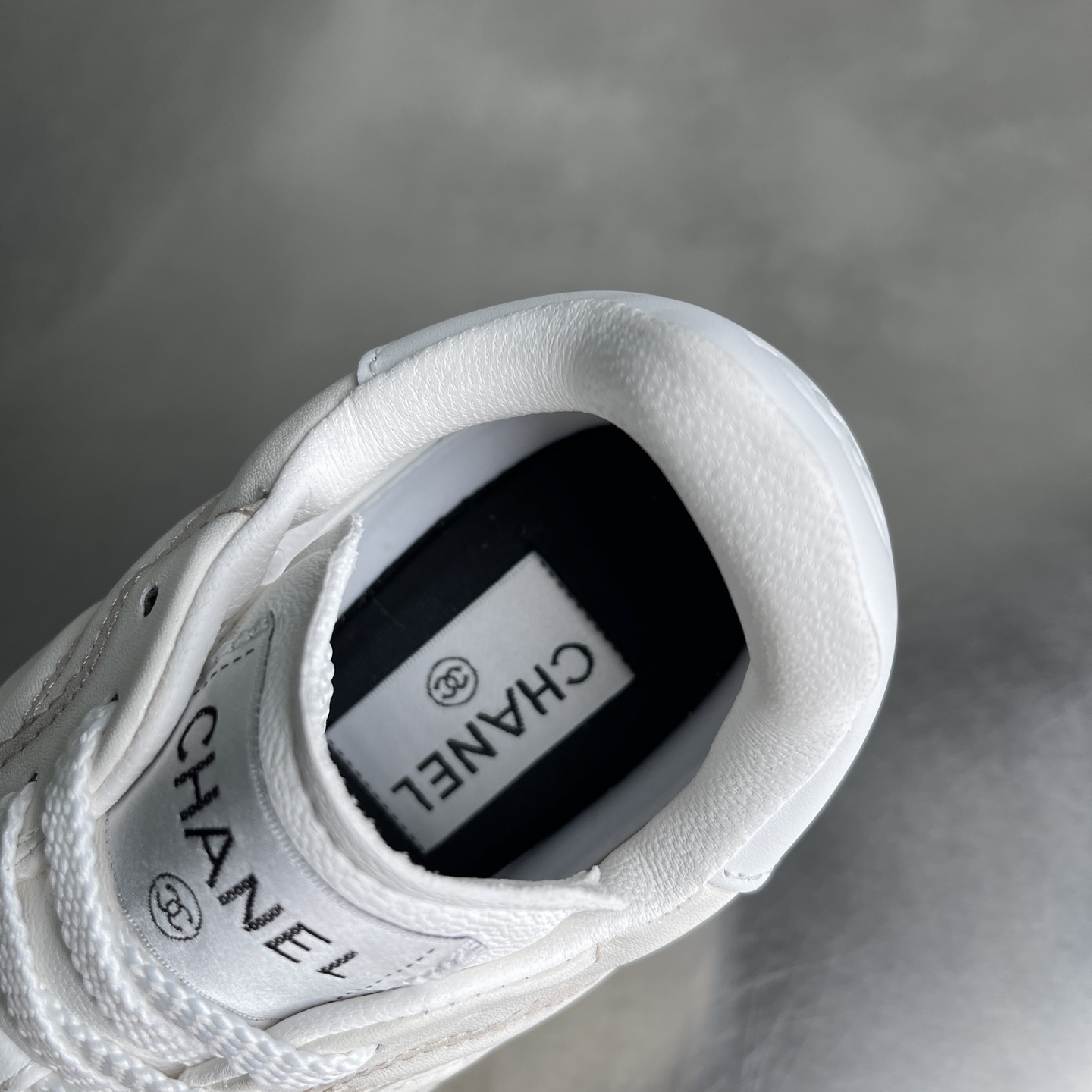 Bagsaaa Ch**el Trainers G45839 White & Light Gray