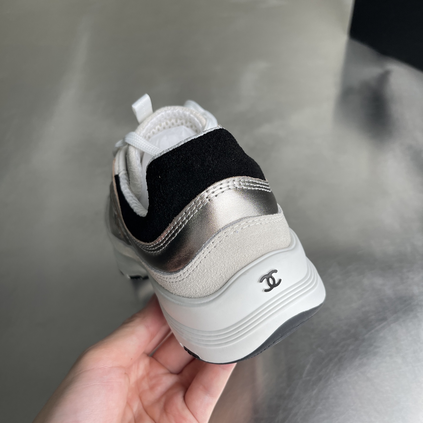 Bagsaaa Ch**el Sneakers G46609 Light gold