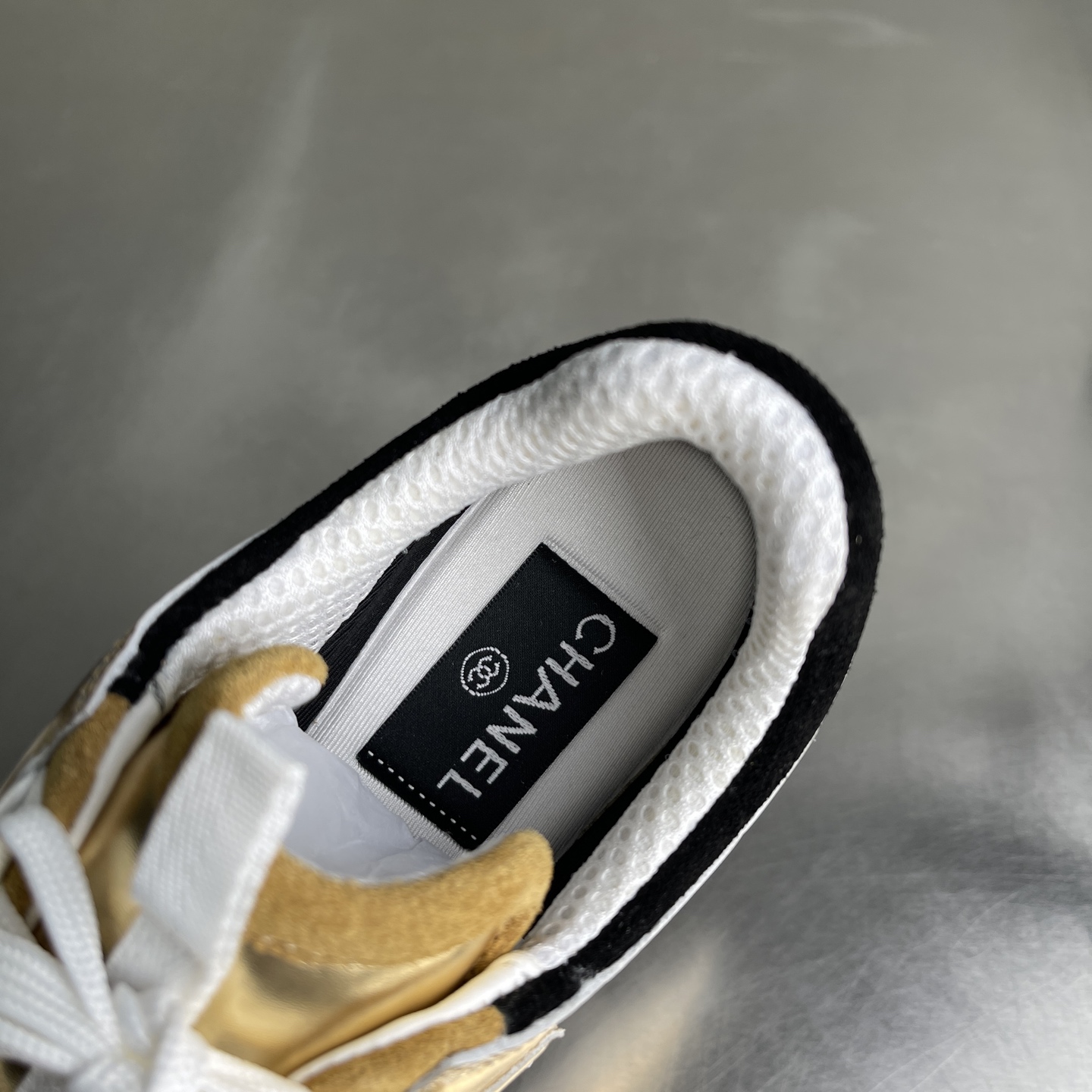 Bagsaaa Ch**el Sneakers G46609 Gold