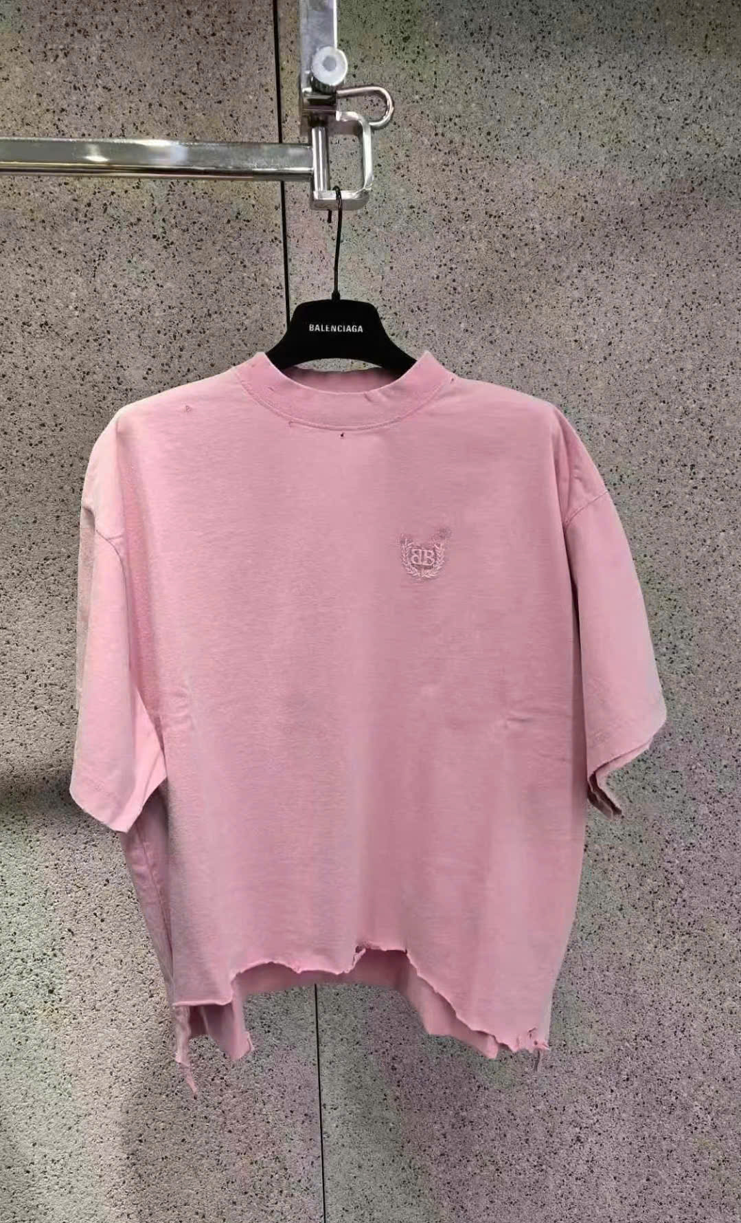 Bagsaaa Ba1en*iaga Cotton t-shirt with Ba1en*iaga BB Classic Logo