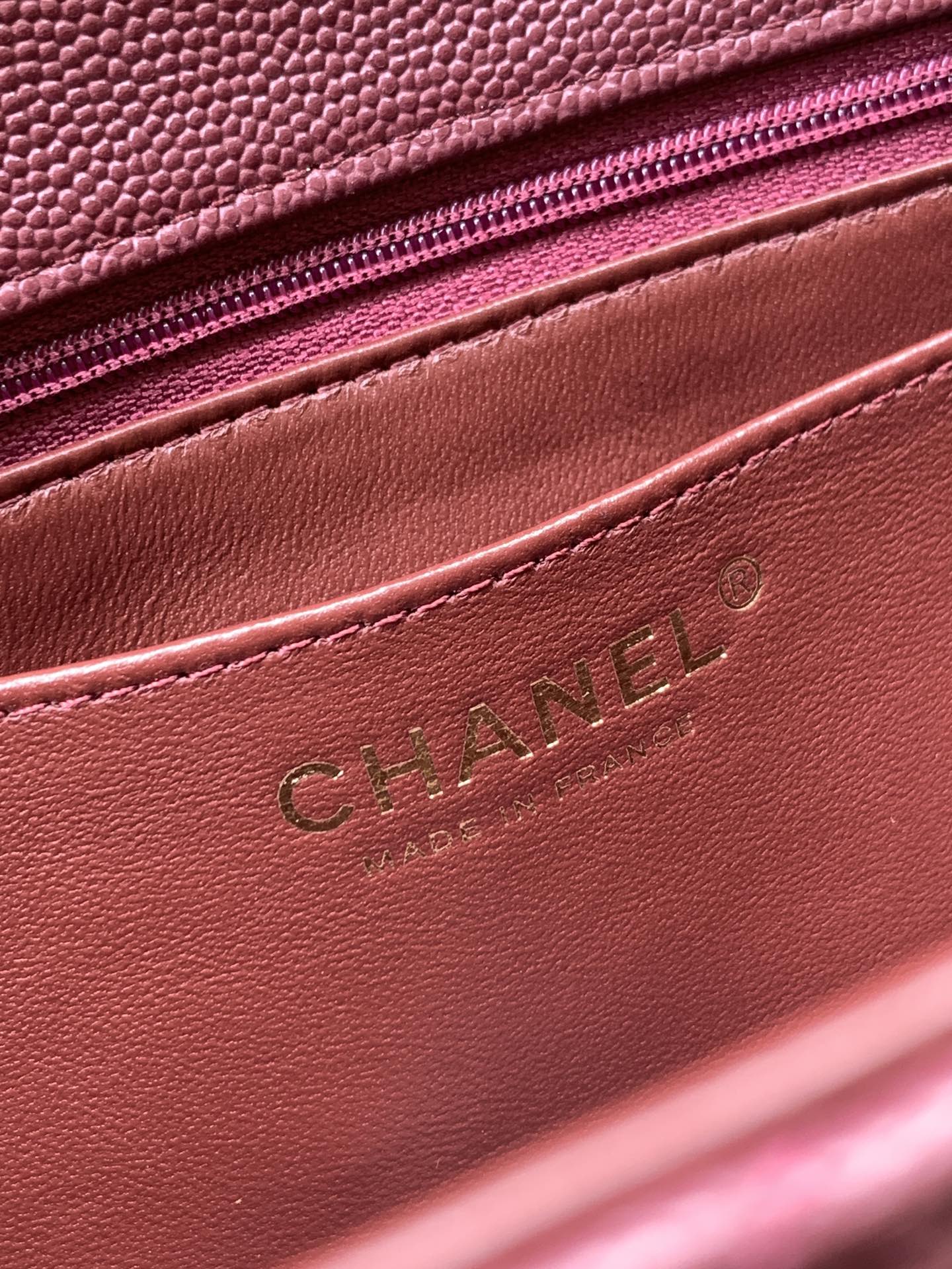 Bagsaaa Ch**el Small Flap Bag With Top Handle AS5702 Red - 22.5cm