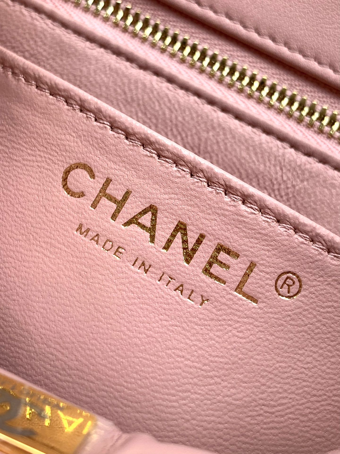 Bagsaaa Ch**el Mini Flap Bag AS5758 Light Pink Lambskin - 18cm