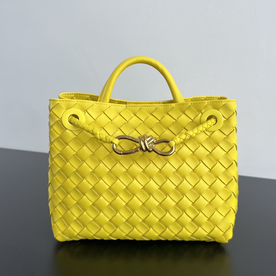 Bagsaaa B0tt*ga Ven*ta Small Andiamo 766014 Sulfur Yellow - 20x25x10 cm