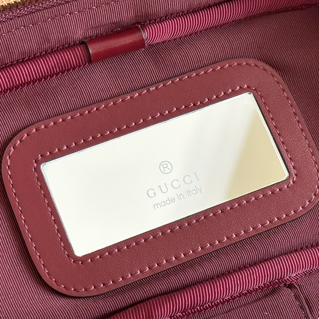 Bagsaaa Gvc*1 GG Marmont mini vanity bag 837454 red - 19cm