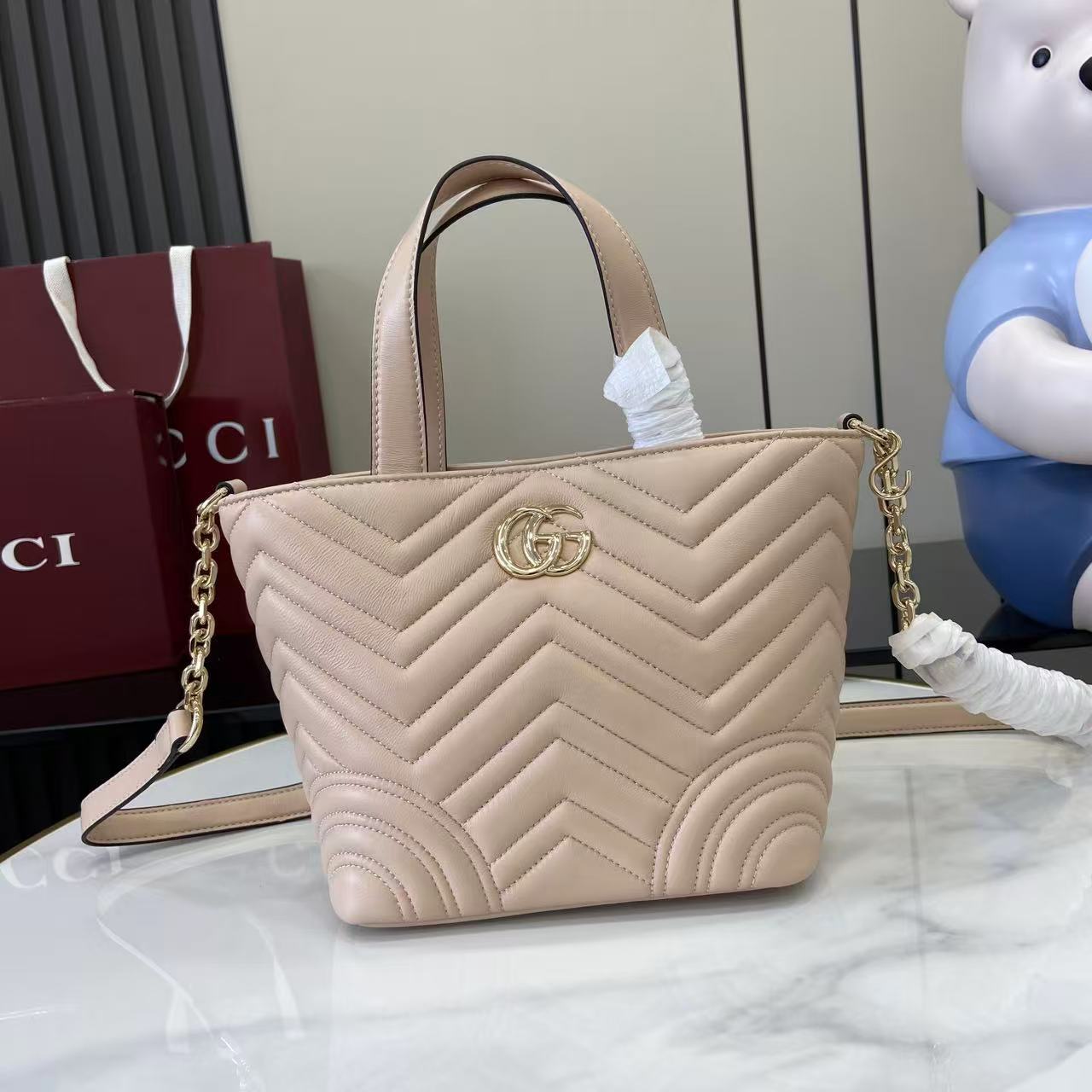Bagsaaa Gvc*1 Betty small tote bag 847386 light pink -18cm