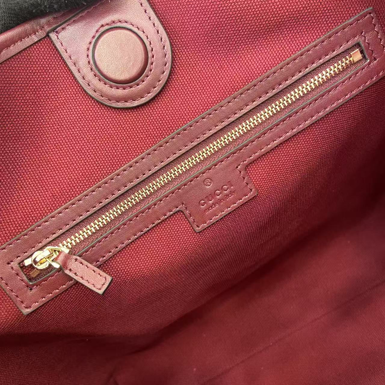 Bagsaaa Gvc*1 GG Emblem medium shoulder bag 847452 dark red - 30.5cm