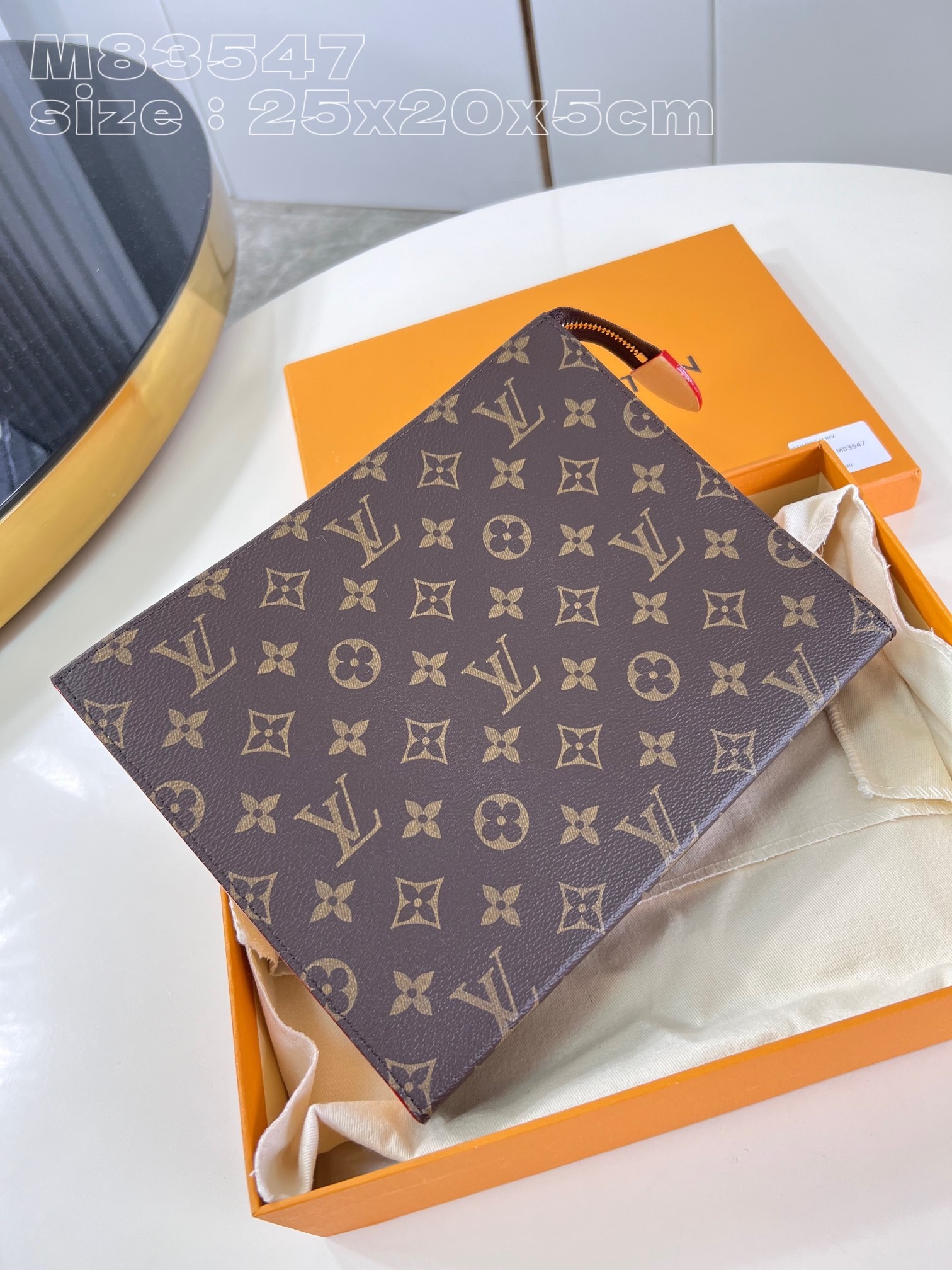 Bagsaaa LV M83547 Toilet Pouch Monogram Canvas - 25cm