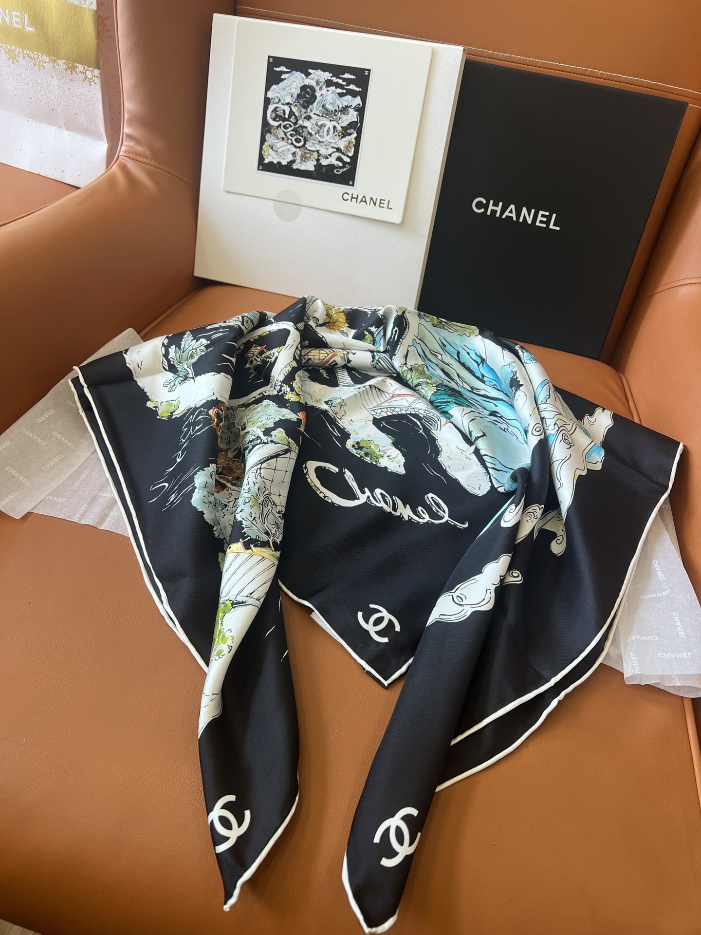 Bagsaaa Ch**el Scarf - 90cm 02