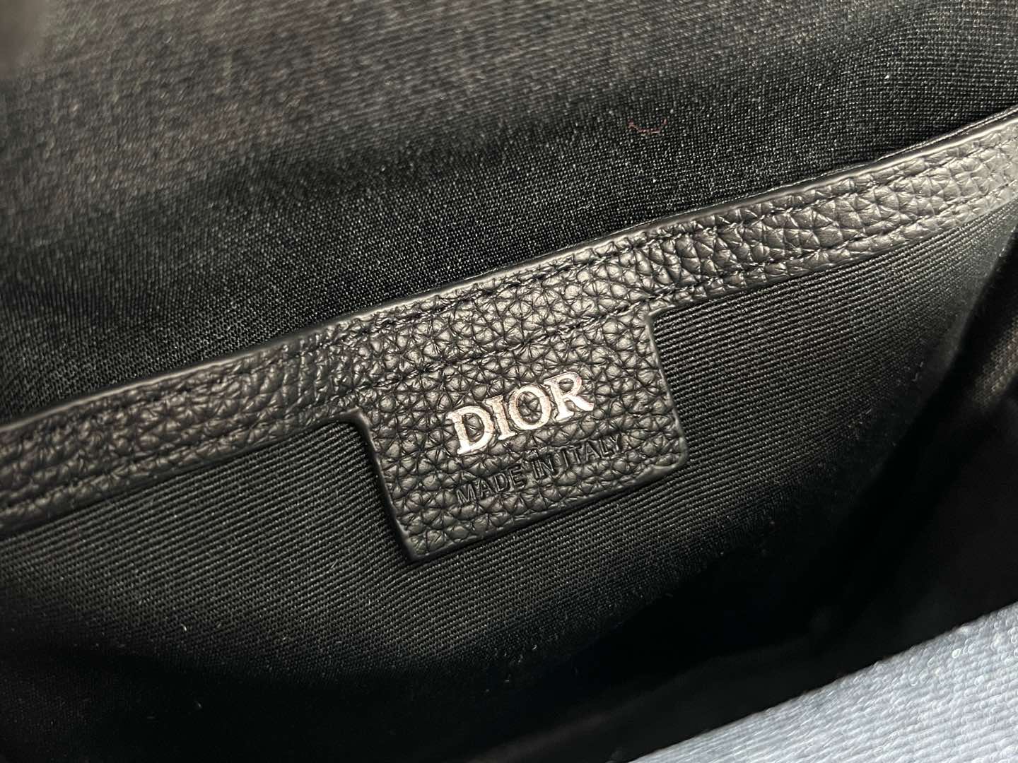 Bagsaaa D10r Rider 2.0 Sling Bag Black D10r Oblique Jacquard and Black Grained Calfskin - 26cm
