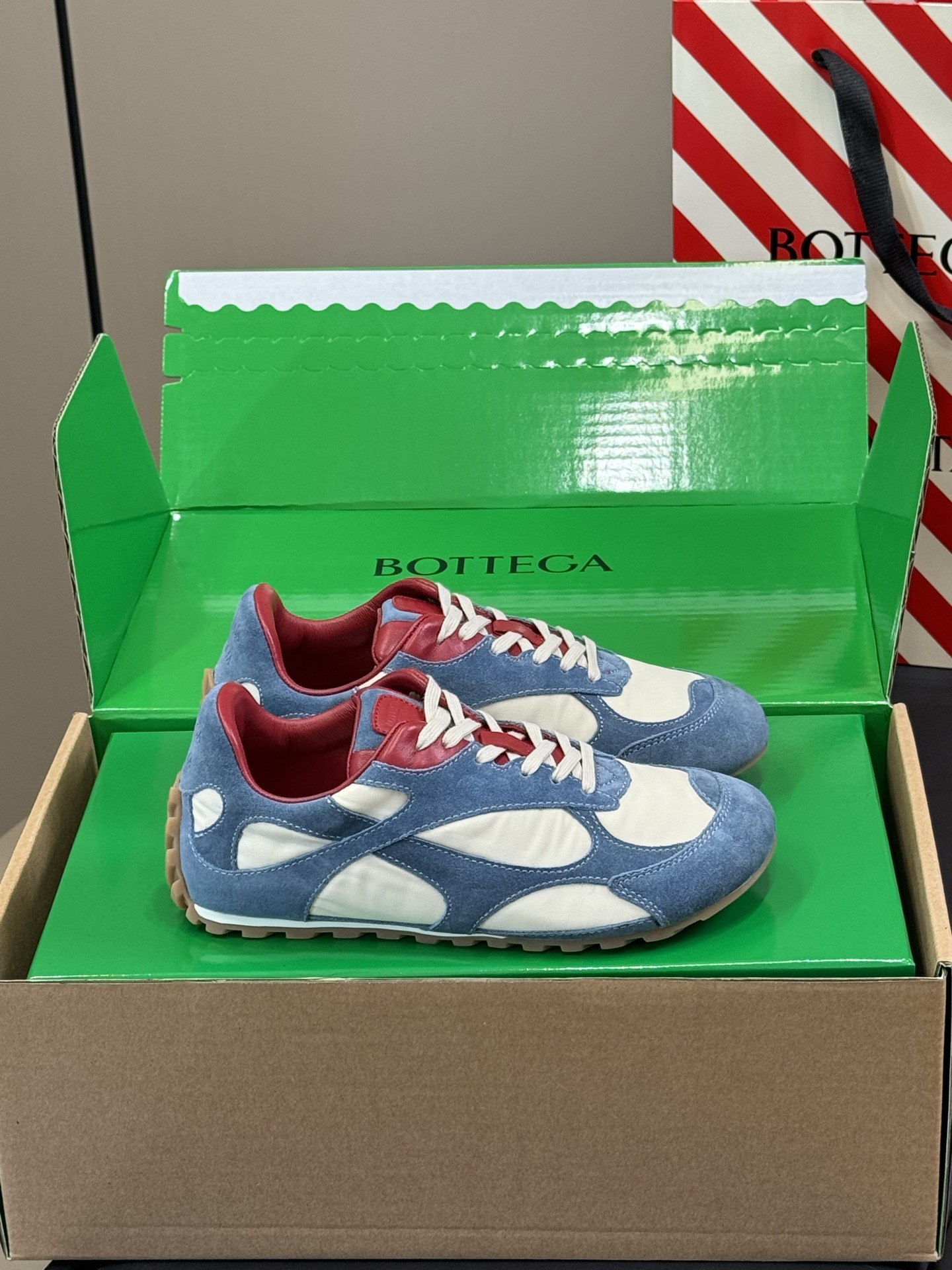Bagsaaa B0tt*ga Ven*ta Orbit Flash Sneaker Ice/sea salt