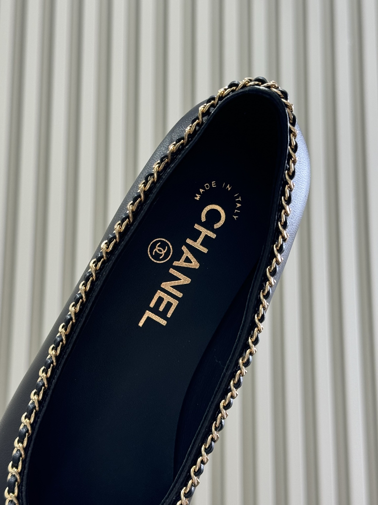 Bagsaaa Ch**el Ballet flats G46663 Black Lambskin