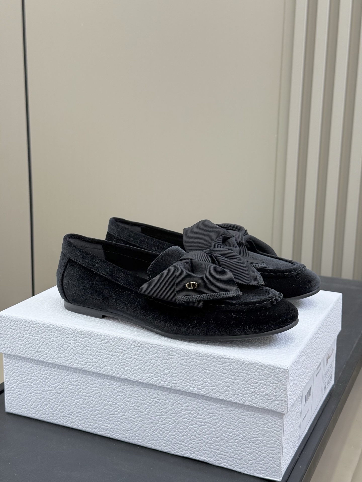 Bagsaaa D10rissimo Loafer Black Velvet and Grosgrain