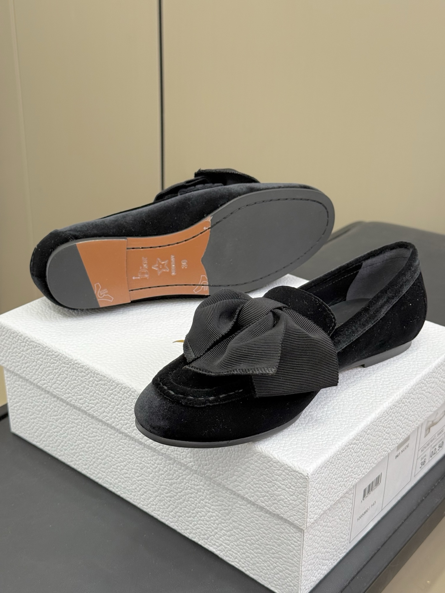 Bagsaaa D10rissimo Loafer Black Velvet and Grosgrain