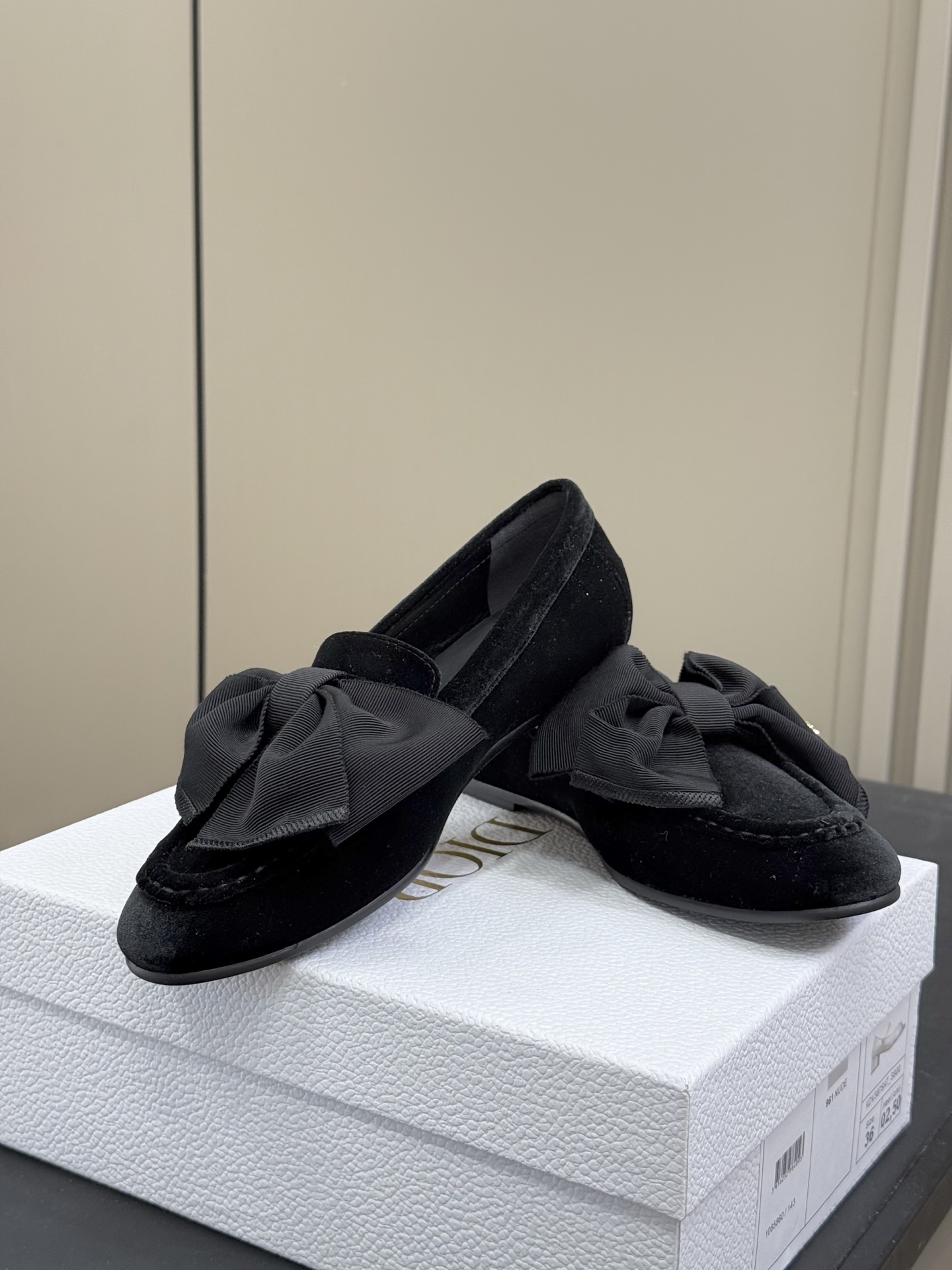 Bagsaaa D10rissimo Loafer Black Velvet and Grosgrain