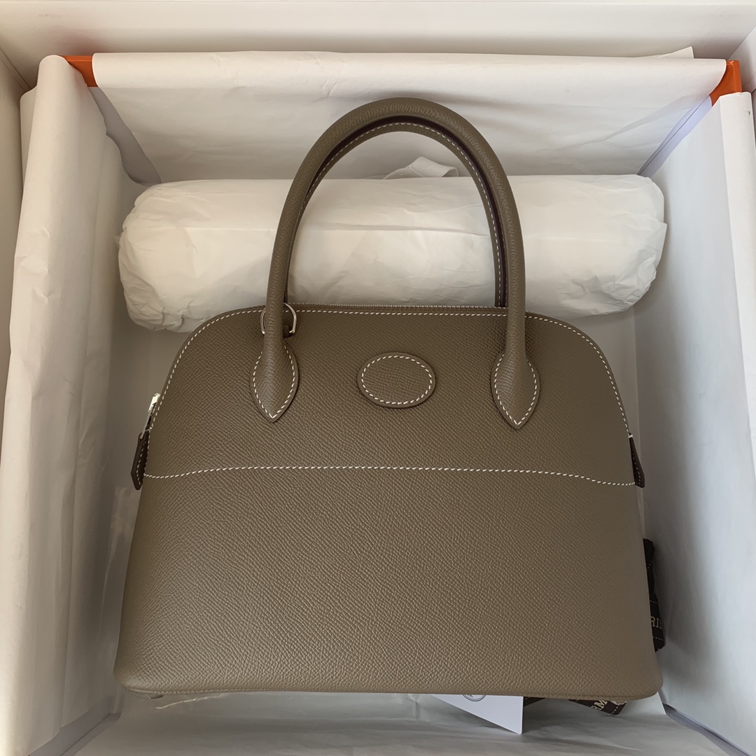 Bagsaaa H**me5 Bolide 27 handbag toupe - 27cm