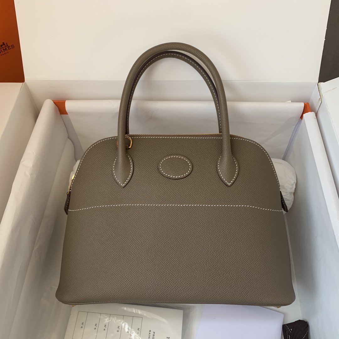 Bagsaaa H**me5 Bolide 27 handbag toupe - 27cm