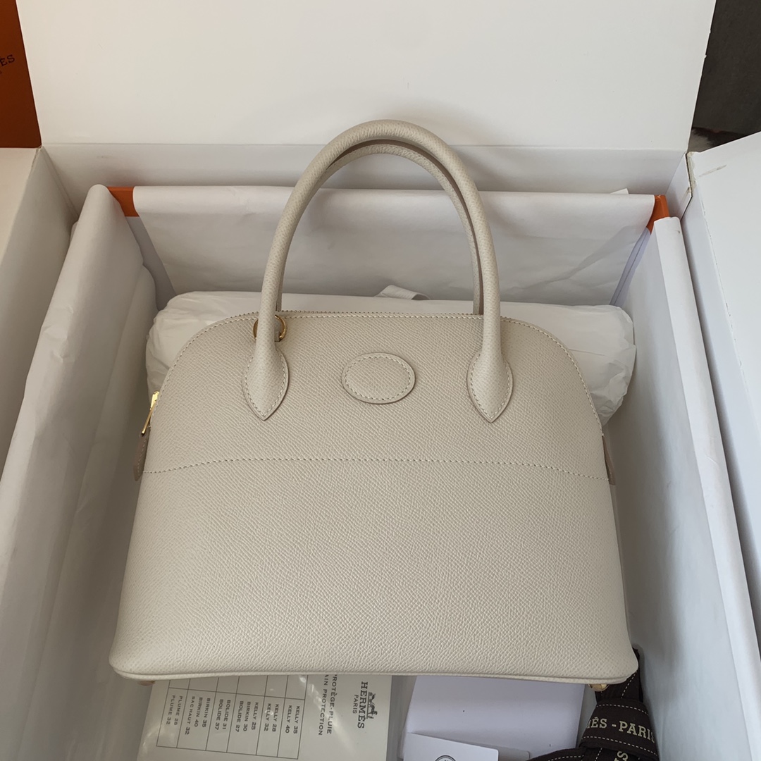 Bagsaaa H**me5 Bolide 27 handbag white - 27cm