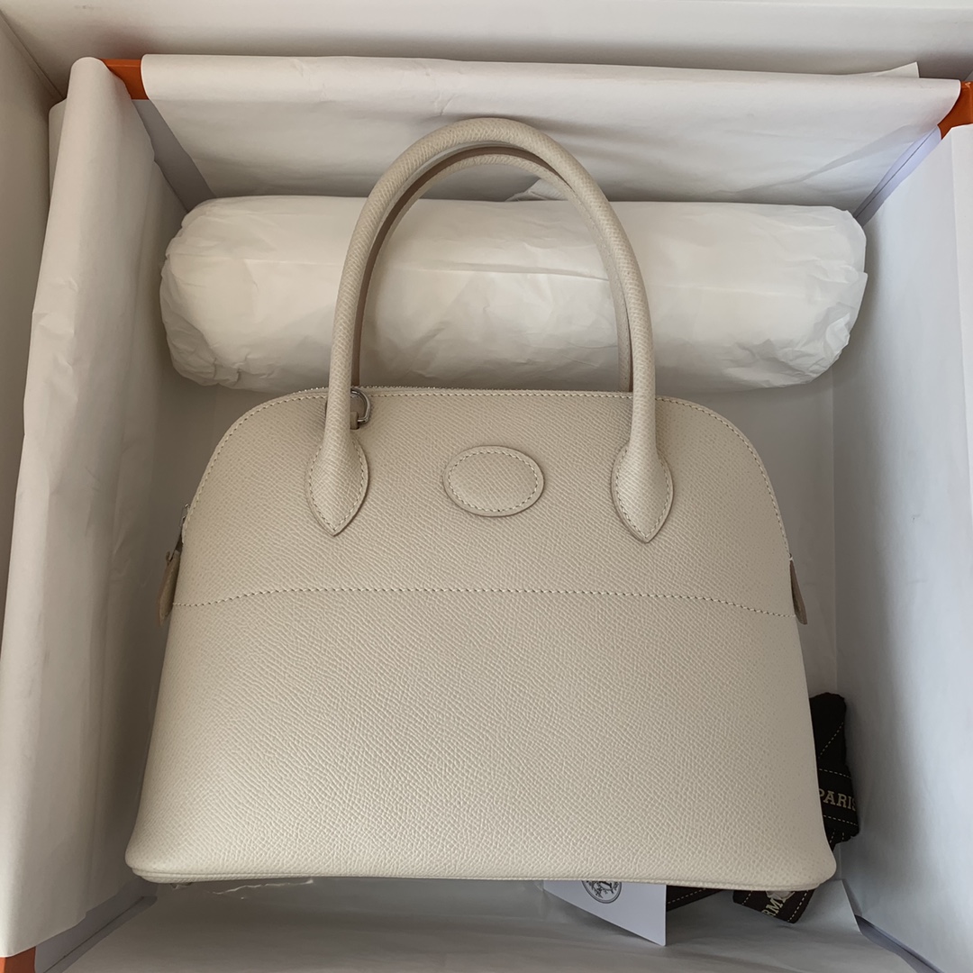 Bagsaaa H**me5 Bolide 27 handbag white - 27cm