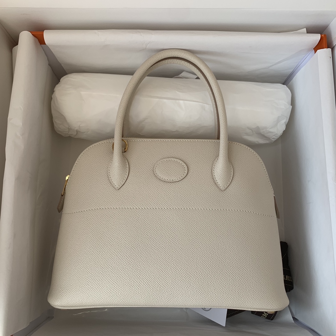 Bagsaaa H**me5 Bolide 27 handbag white - 27cm