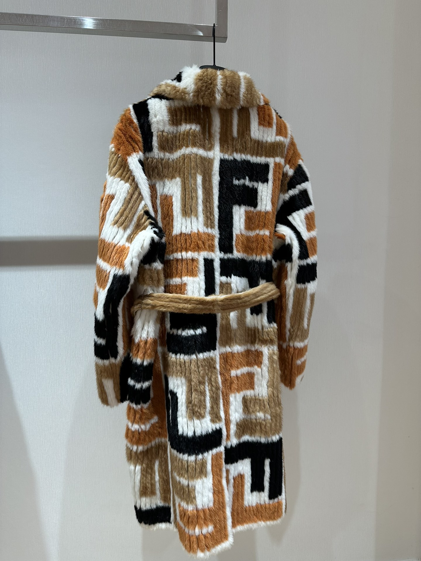 Bagsaaa F**di multicolor mink fur coat