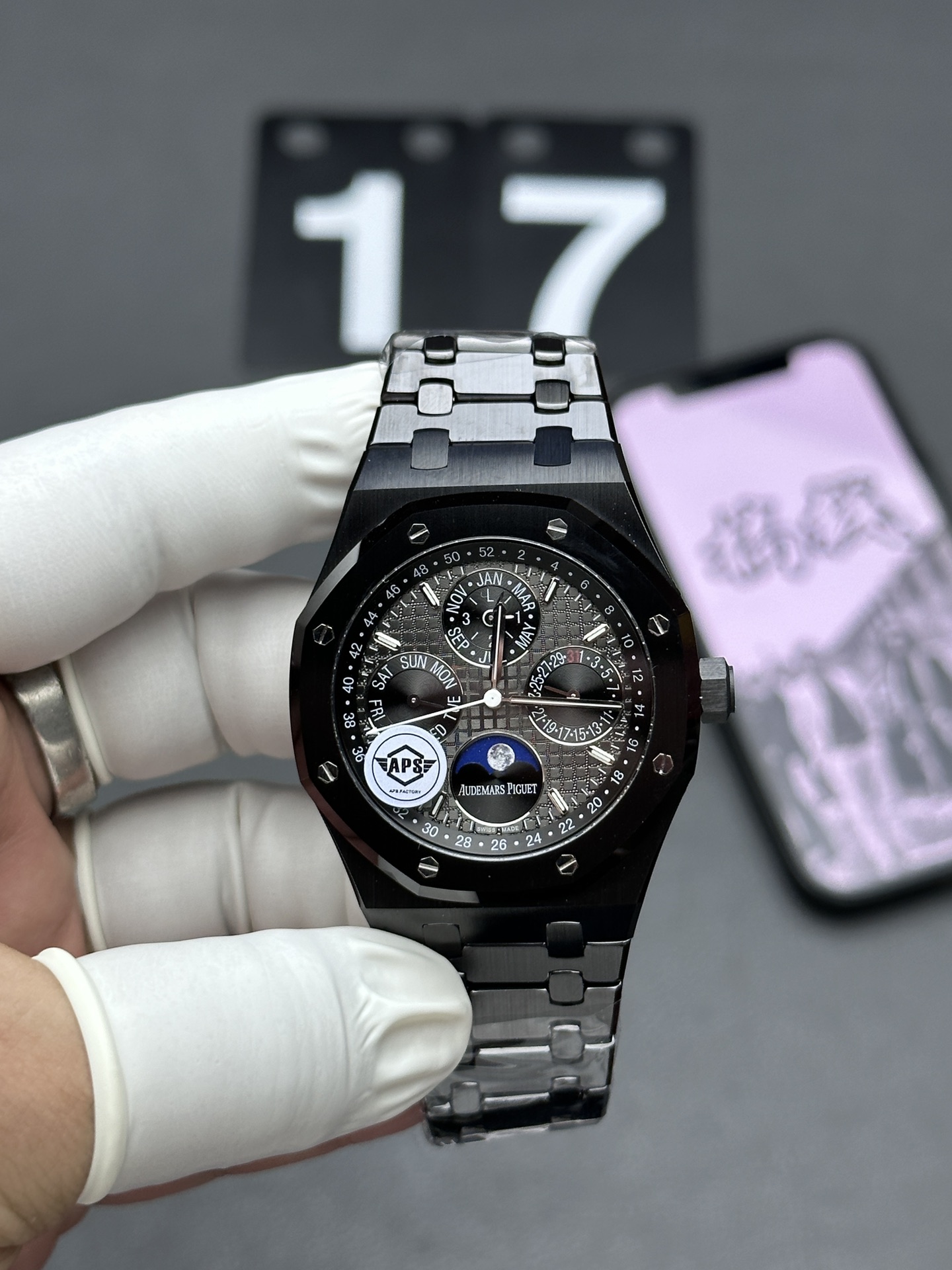 Bagsaaa Audemars P1g*et 2021 Royal Oak Perpetual Calendar Black - 41mm