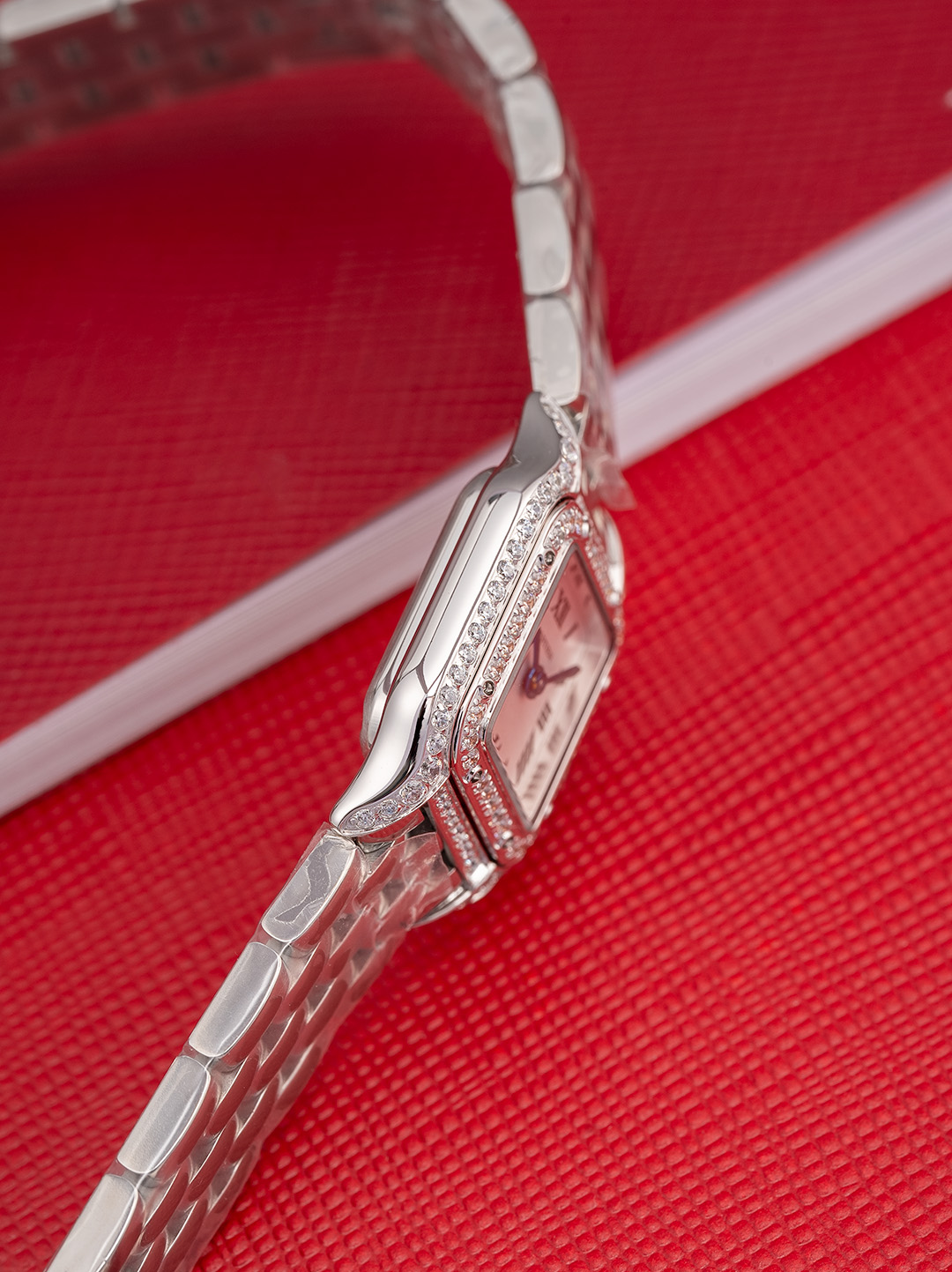 Bagsaaa Ca*t1er Panthère Watch silver with D1am0nd - 19mm*25mm