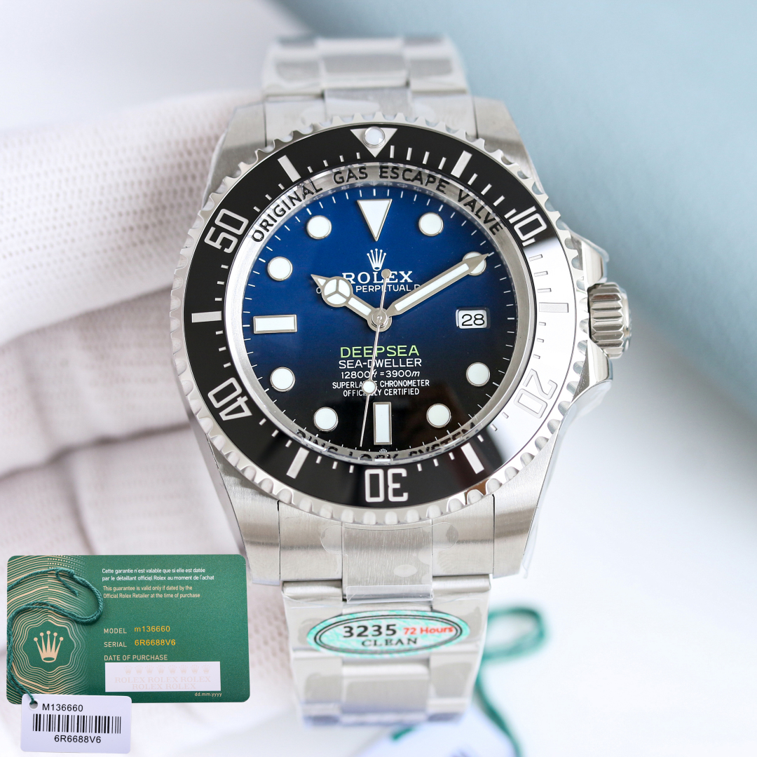 Bagsaaa R01ex Sea-Dweller Deepsea Stainless Steel D-Blue Dial - 44mm