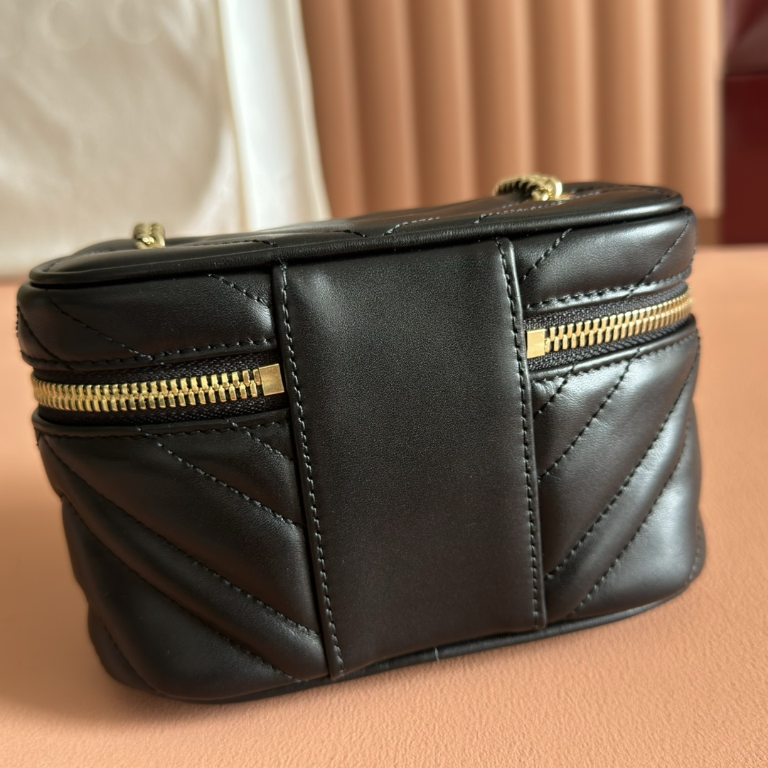 Bagsaaa Gvc*1 GG Marmont nano vanity bag 837455 black - 15cm