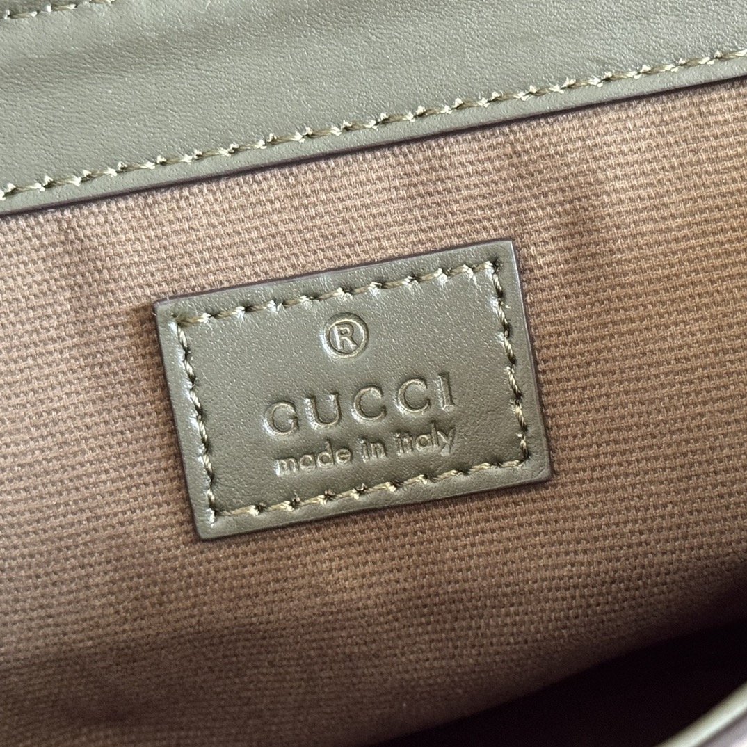 Bagsaaa Gvc*1 GG Monogram small belt bag 792091 Forest green - 24cm
