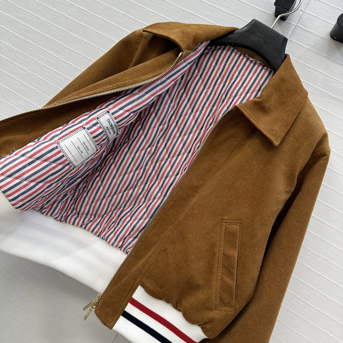 Bagsaaa Thom Browne Wale Corduroy Down Filled Cropped Flight Jacket