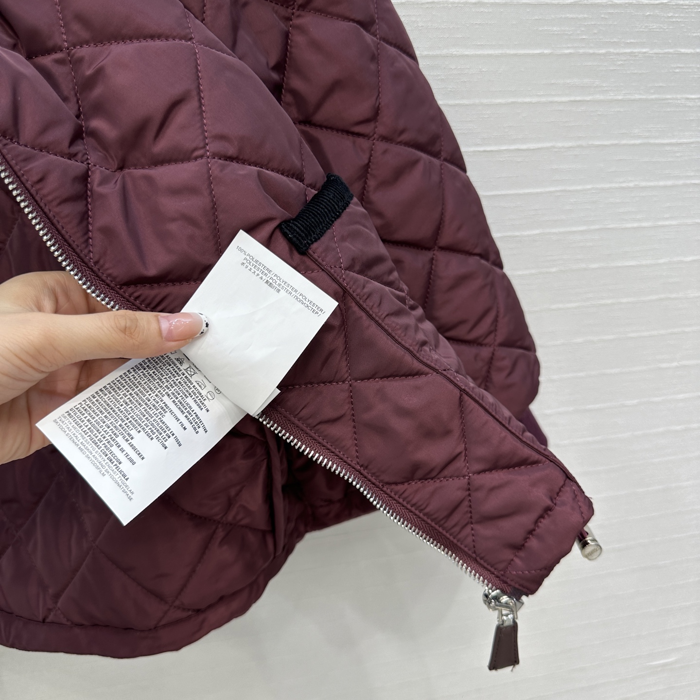 Bagsaaa Pra*a Light Re-Nylon jacket burgundy