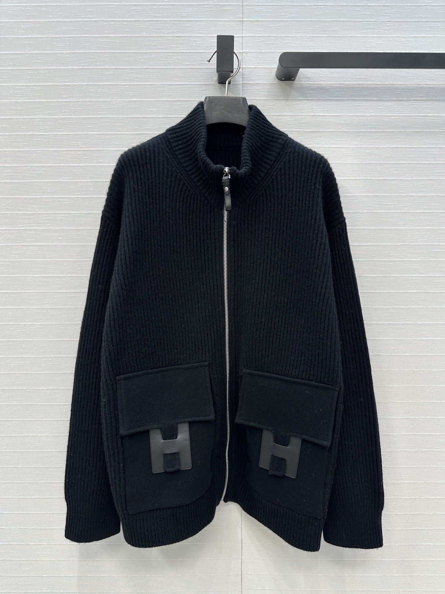 Bagsaaa H**me5 Wool knit jacket black