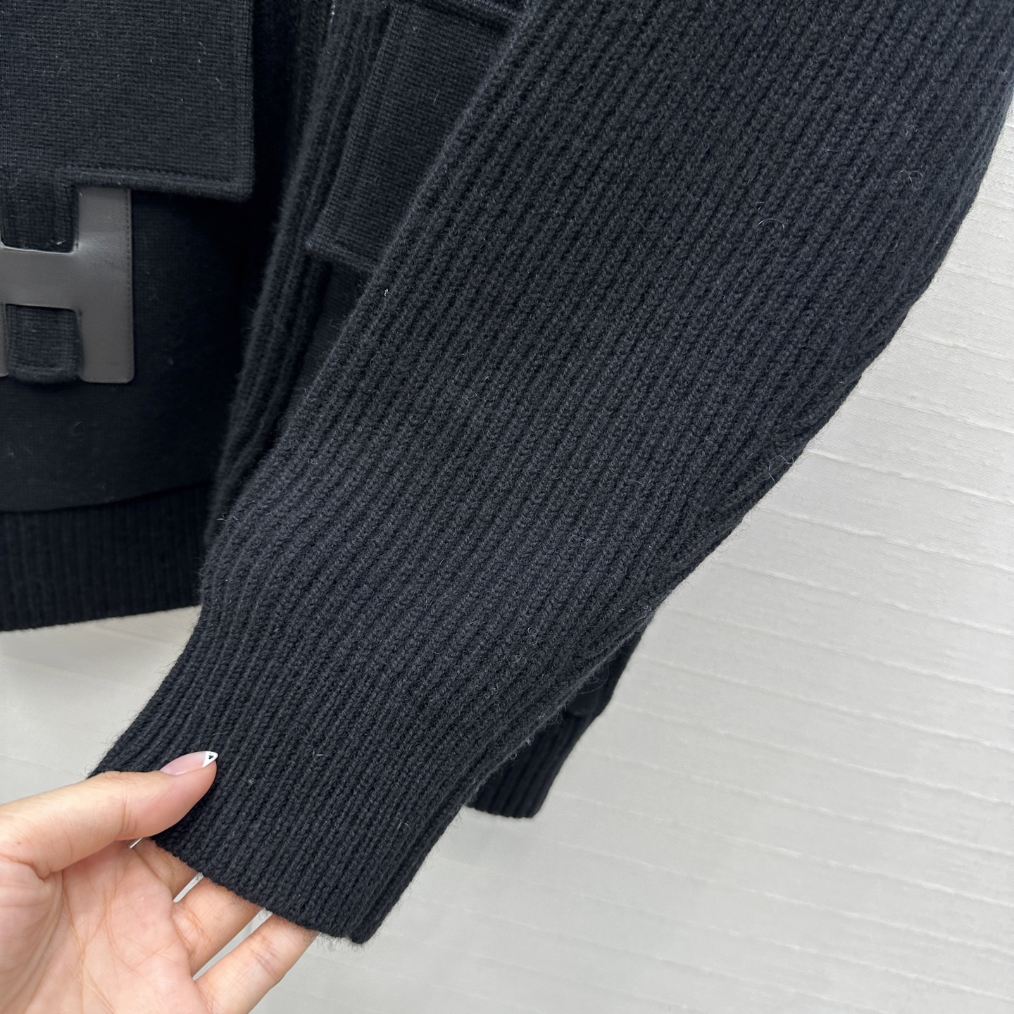 Bagsaaa H**me5 Wool knit jacket black