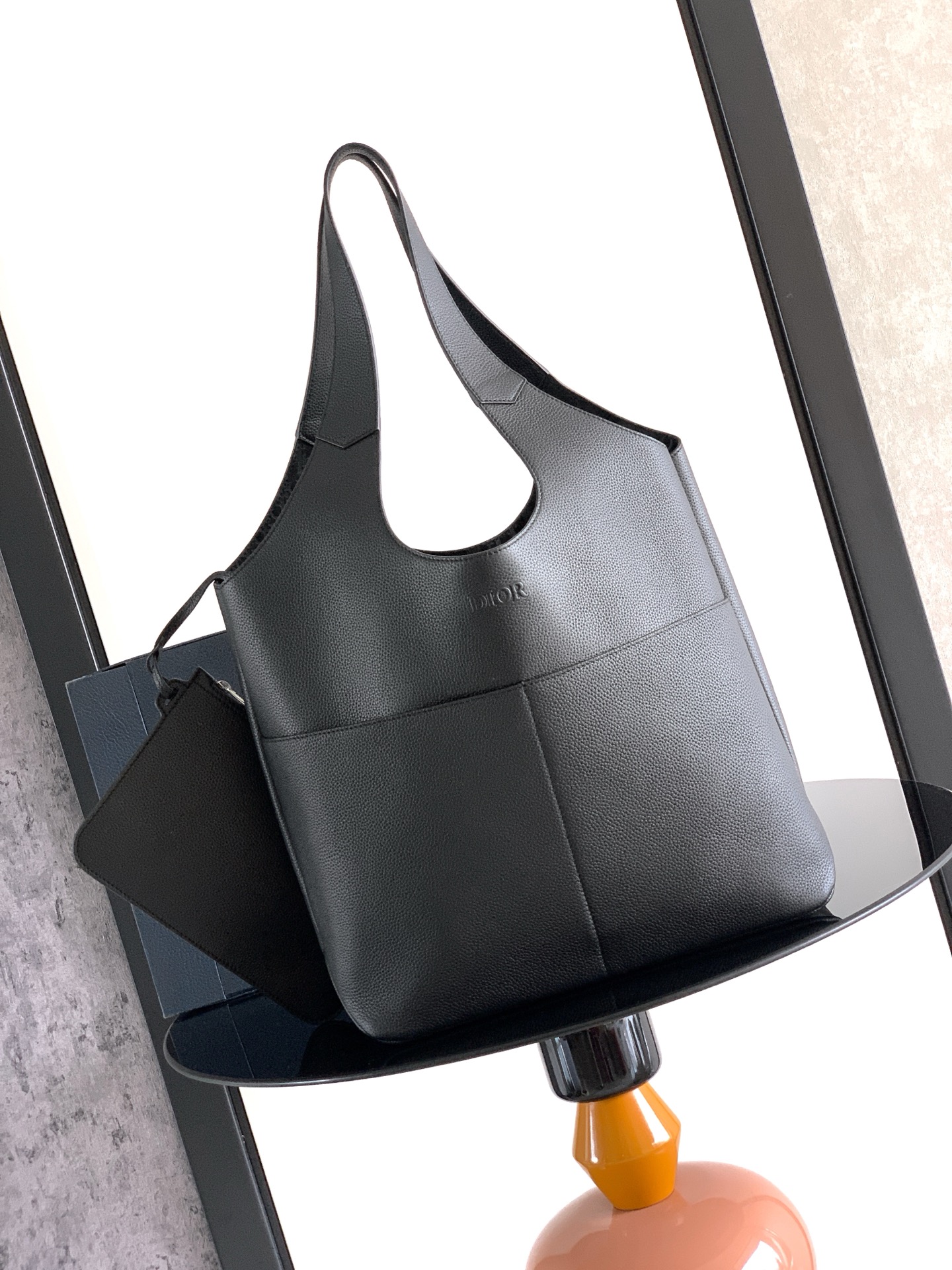 Bagsaaa D10r Privé Tote Bag Black D10r Icons Calfskin - 39.5cm