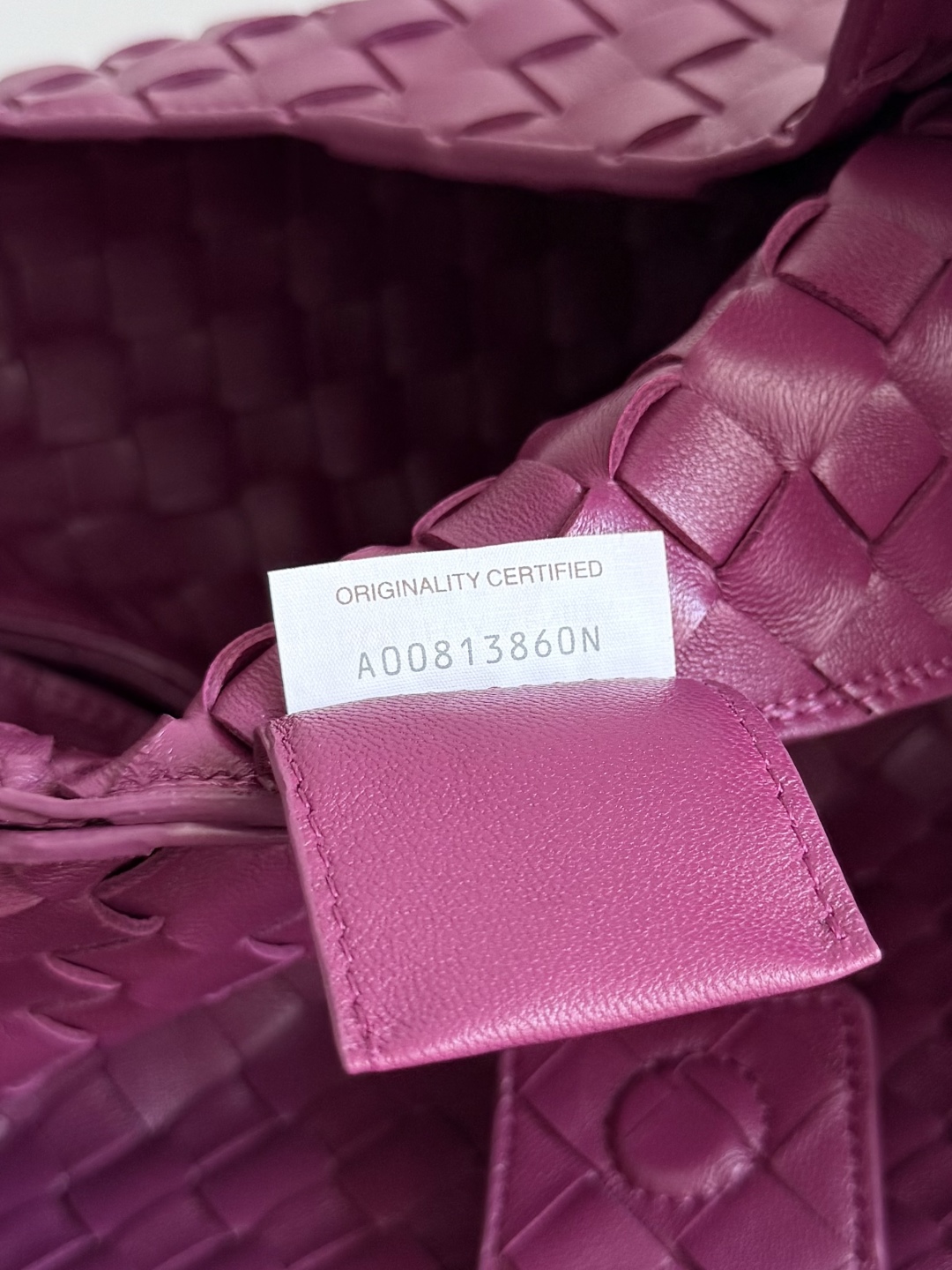 Bagsaaa B0tt*ga Ven*ta Campana Bag 844249 Beetroot - 33cm