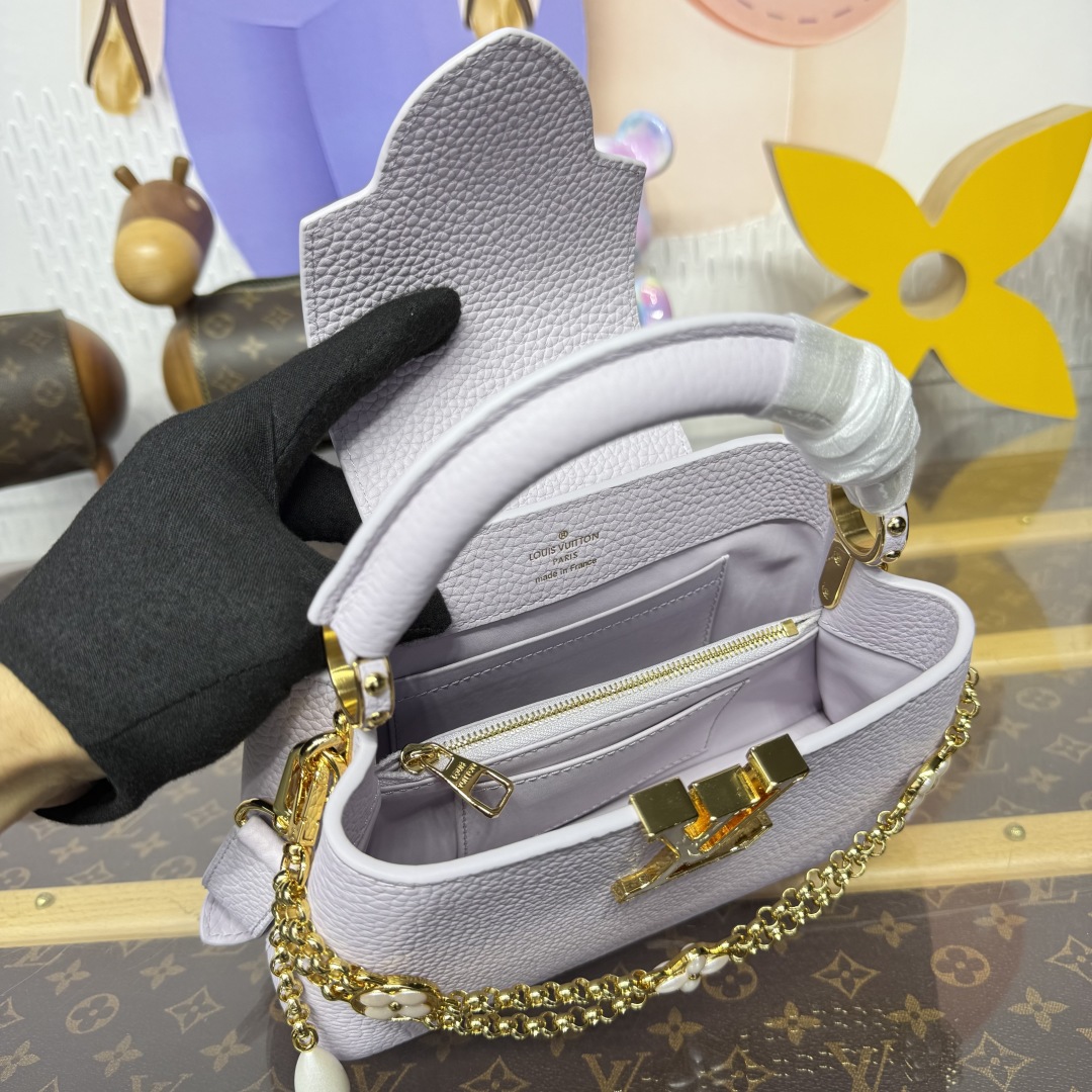 Bagsaaa LV M25476 Capucines East-West Mini Misty Lilac - 22cm