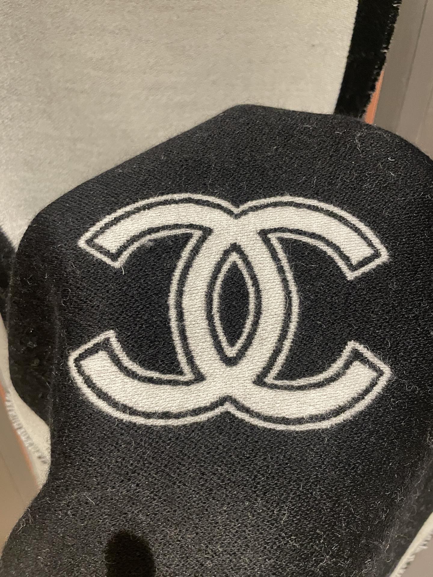 Ch**el Black & White Scarf