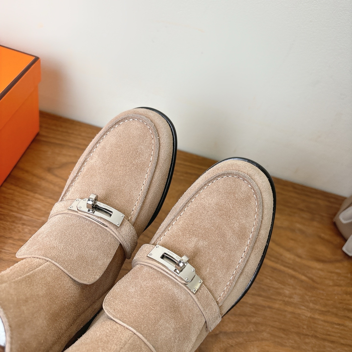 Bagsaaa H**me5 Kelsy ankle boot beige suede