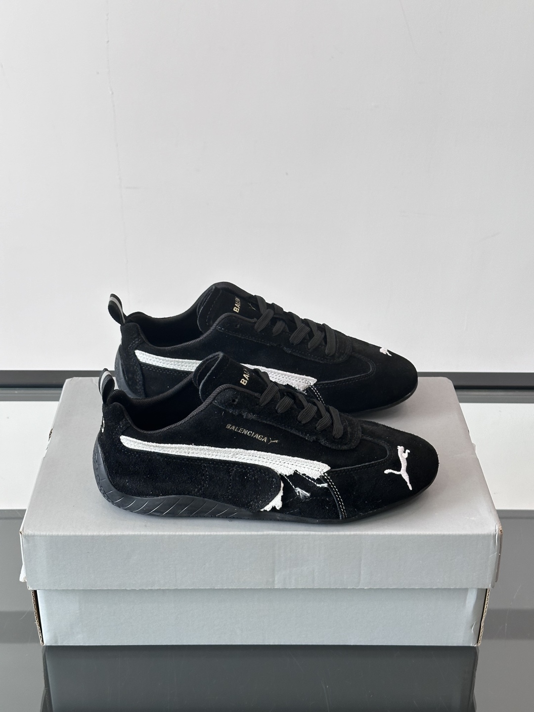 Bagsaaa Speedcat Suede Ba1en*iaga Sneaker Black