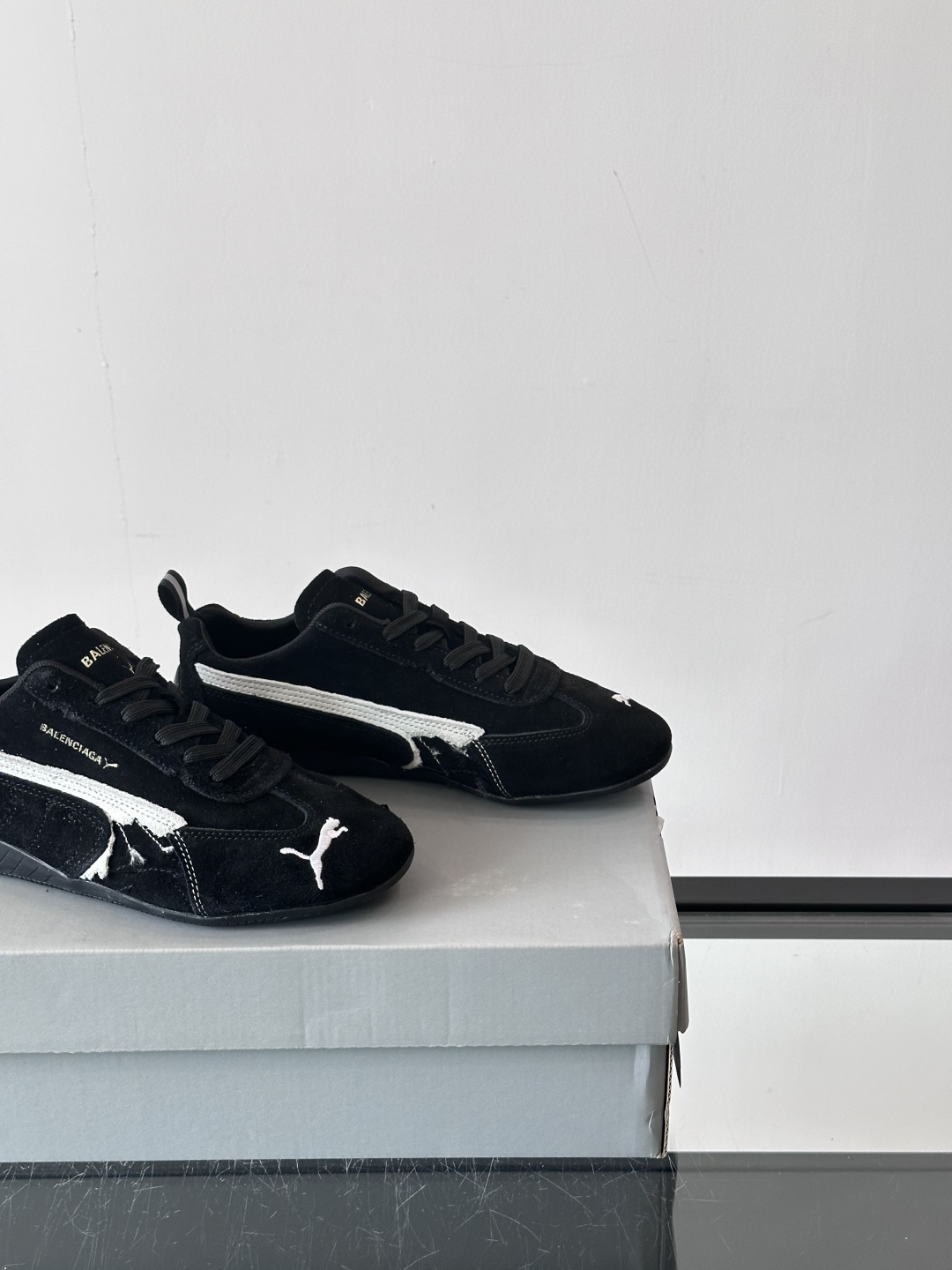 Bagsaaa Speedcat Suede Ba1en*iaga Sneaker Black