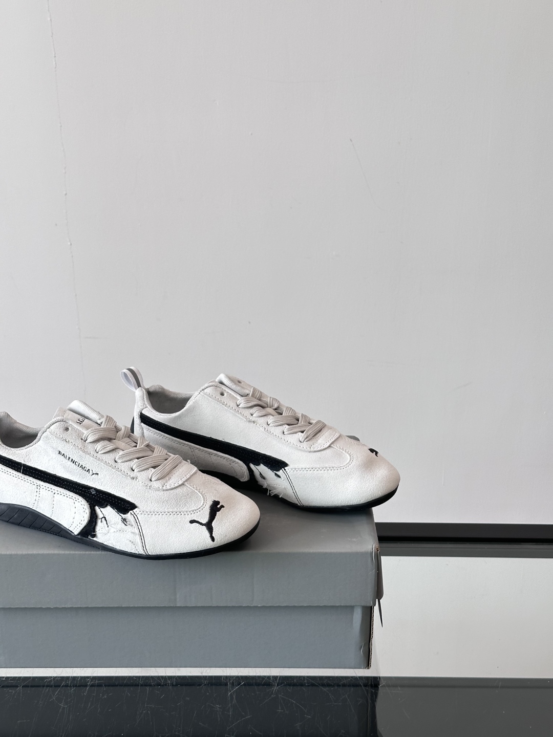 Bagsaaa Speedcat Suede Ba1en*iaga Sneaker White