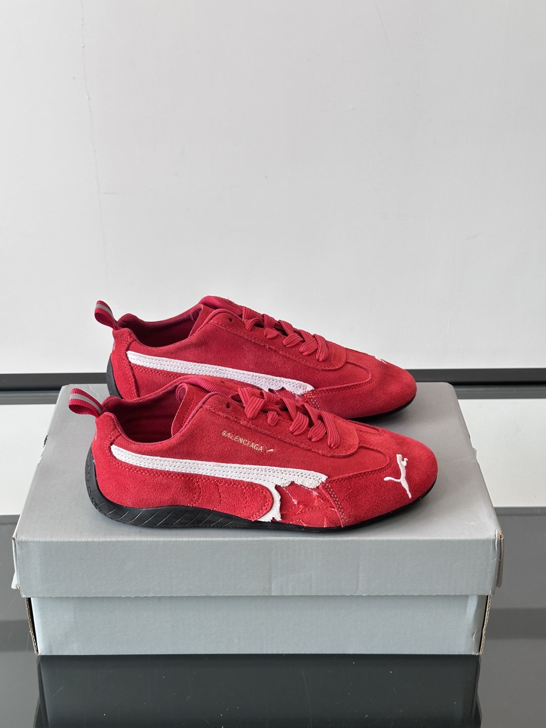 Bagsaaa Speedcat Suede Ba1en*iaga Sneaker Red