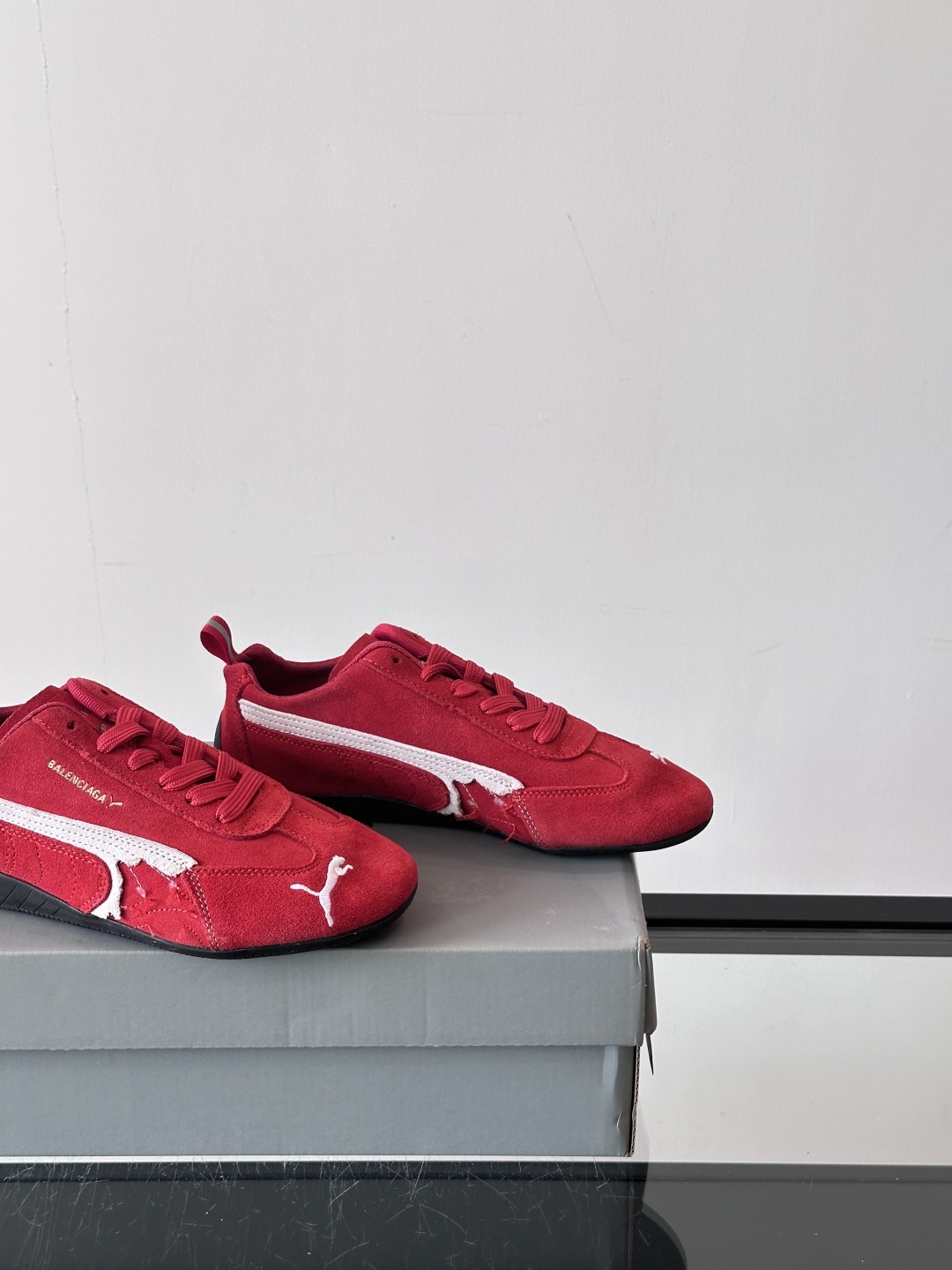 Bagsaaa Speedcat Suede Ba1en*iaga Sneaker Red