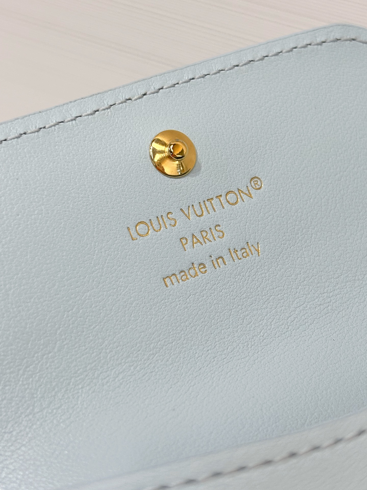 Bagsaaa LV M14614 Tiny Recto Verso Card Holder LV Bloom Azure Blue - 10cm