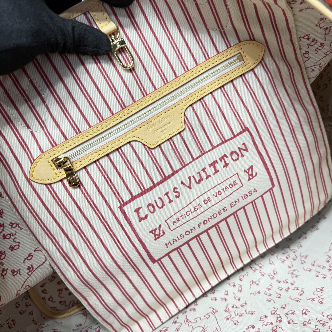 Bagsaaa LV M15124 Neverfull Inside Out GM Monogram Beige - 39cm