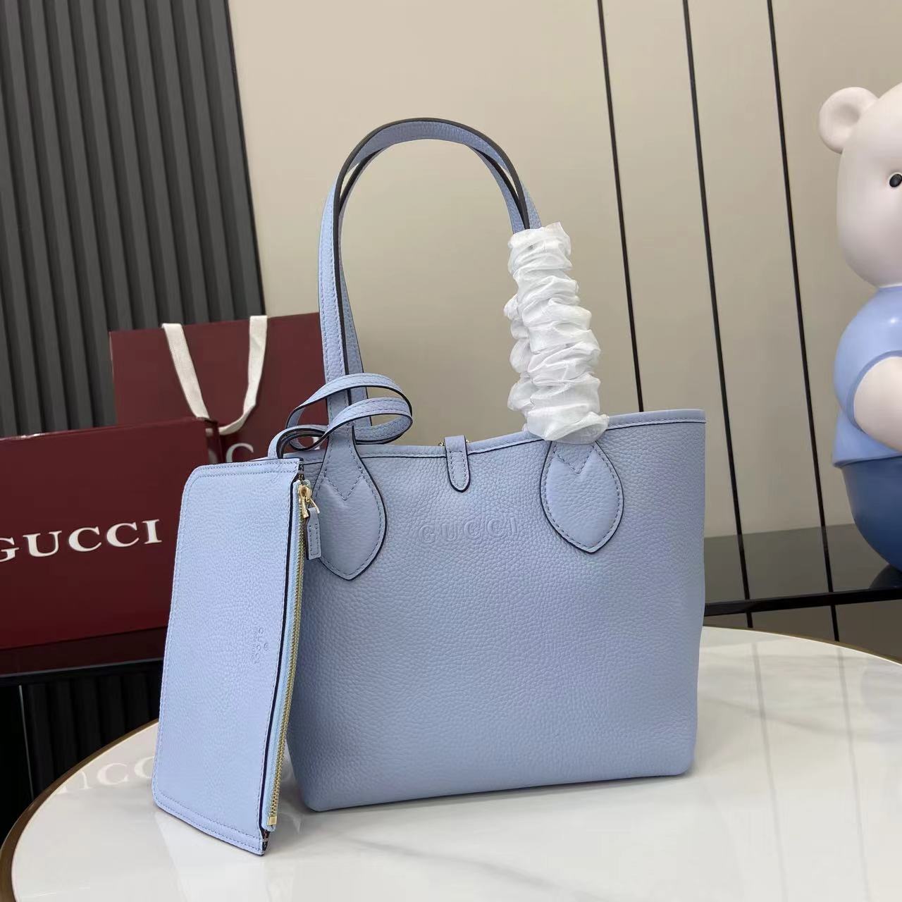 Bagsaaa Gvc*1 Totissima small reversible tote bag 839124 light blue - 21cm