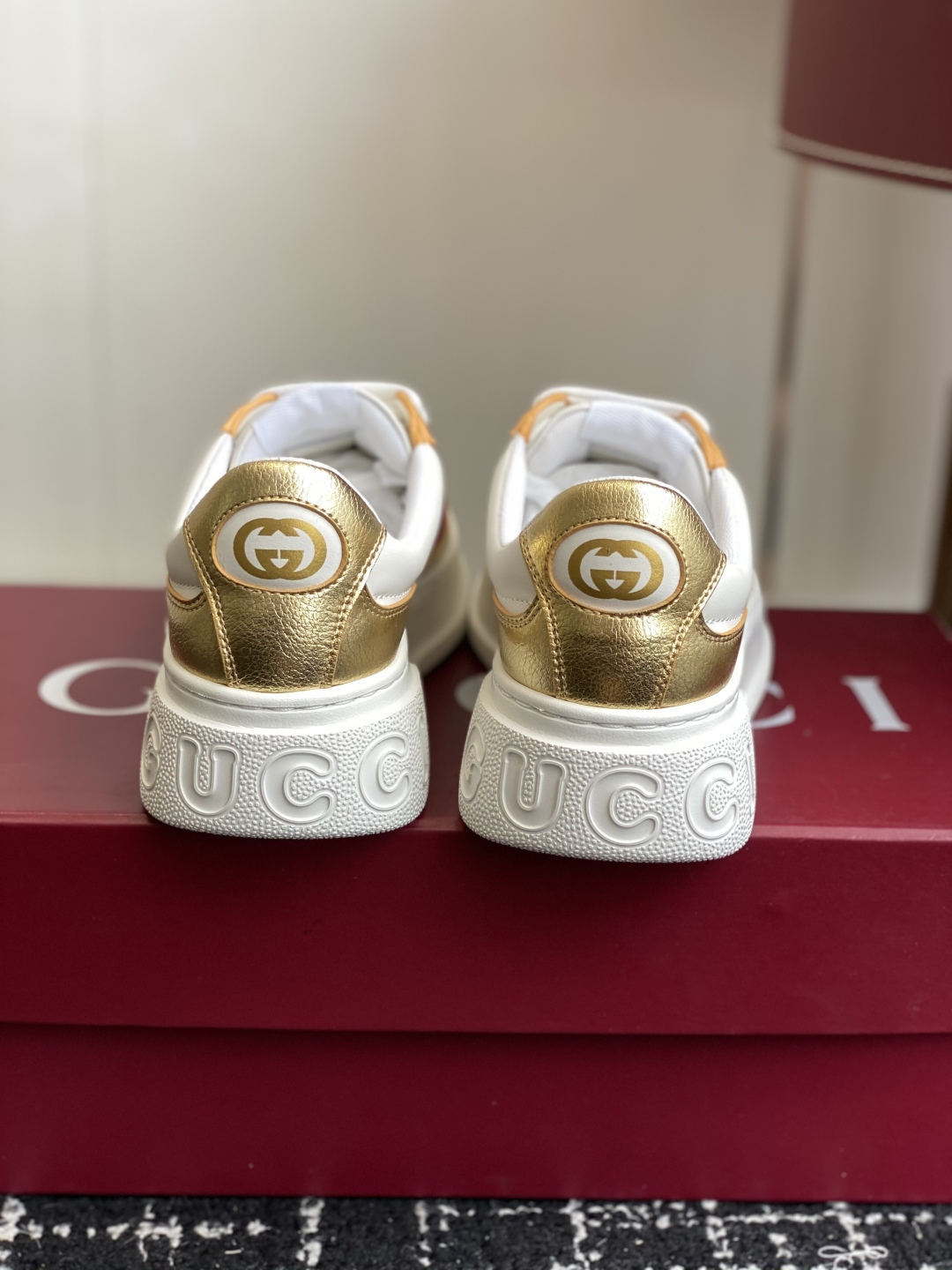 Bagsaaa Gvc*1 chunky sneaker 848307 white & gold